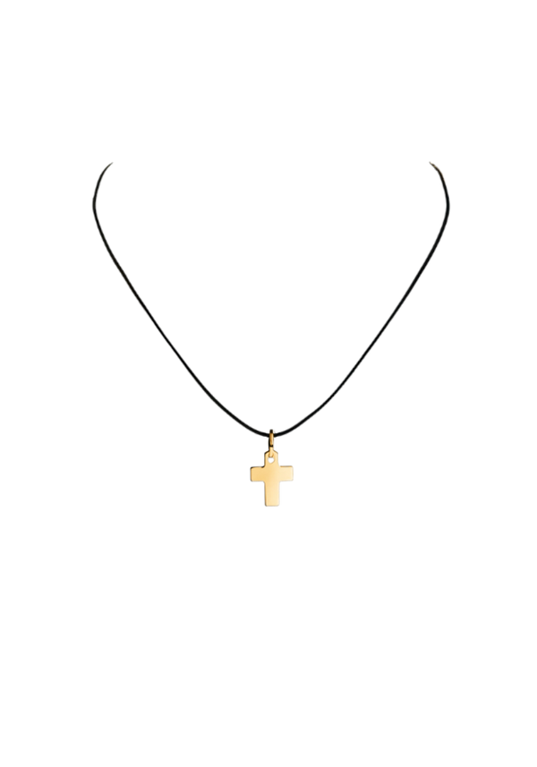 Gold Baby Large Cross Pendant