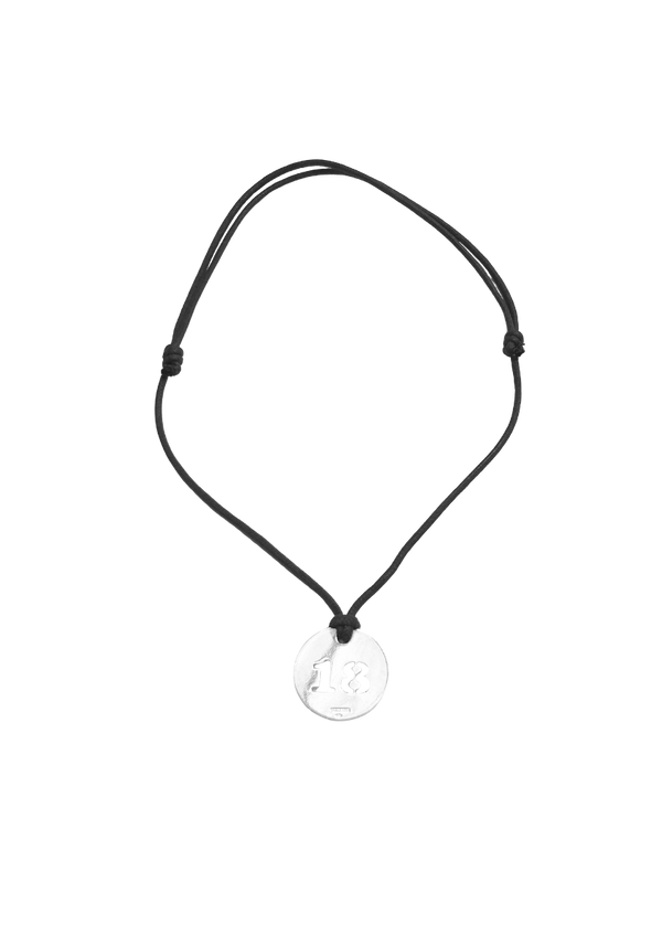 Pendentif Médaille Chiffre évidé 18 - Re Belle