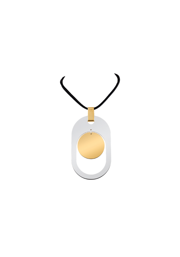 Vermeil and Silver Mercury Pendant