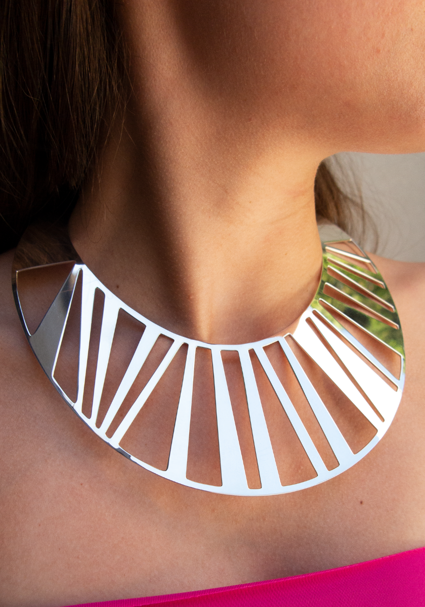 Collier Plastron Zebre
