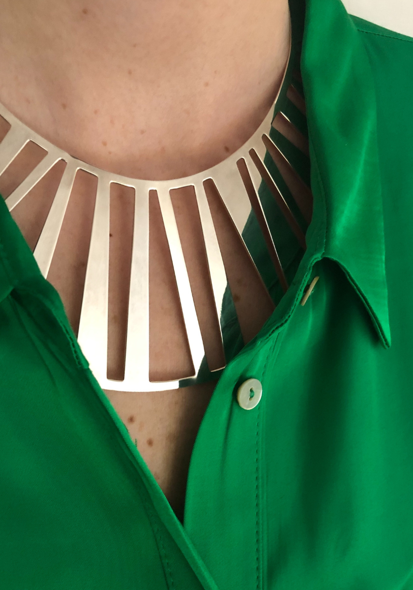 Collier Plastron Zebre