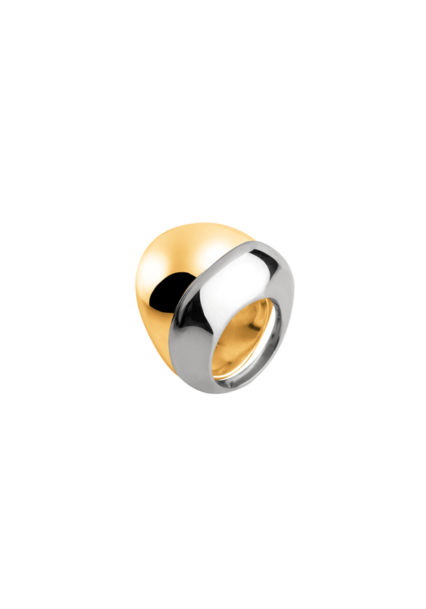 Duo de Bagues Stone Vermeil et Argent Petit Modèle