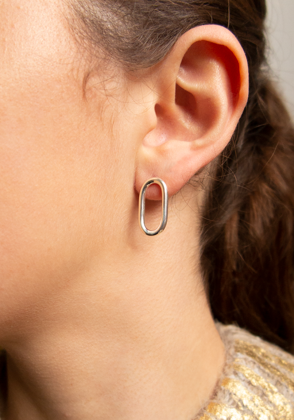 Small Link Earrings