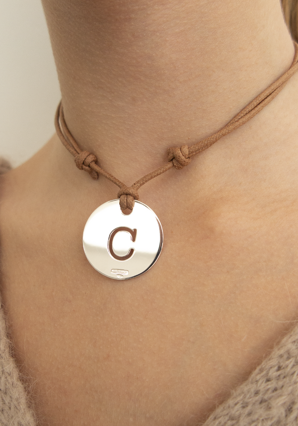 Pendentif Médaille Lettre