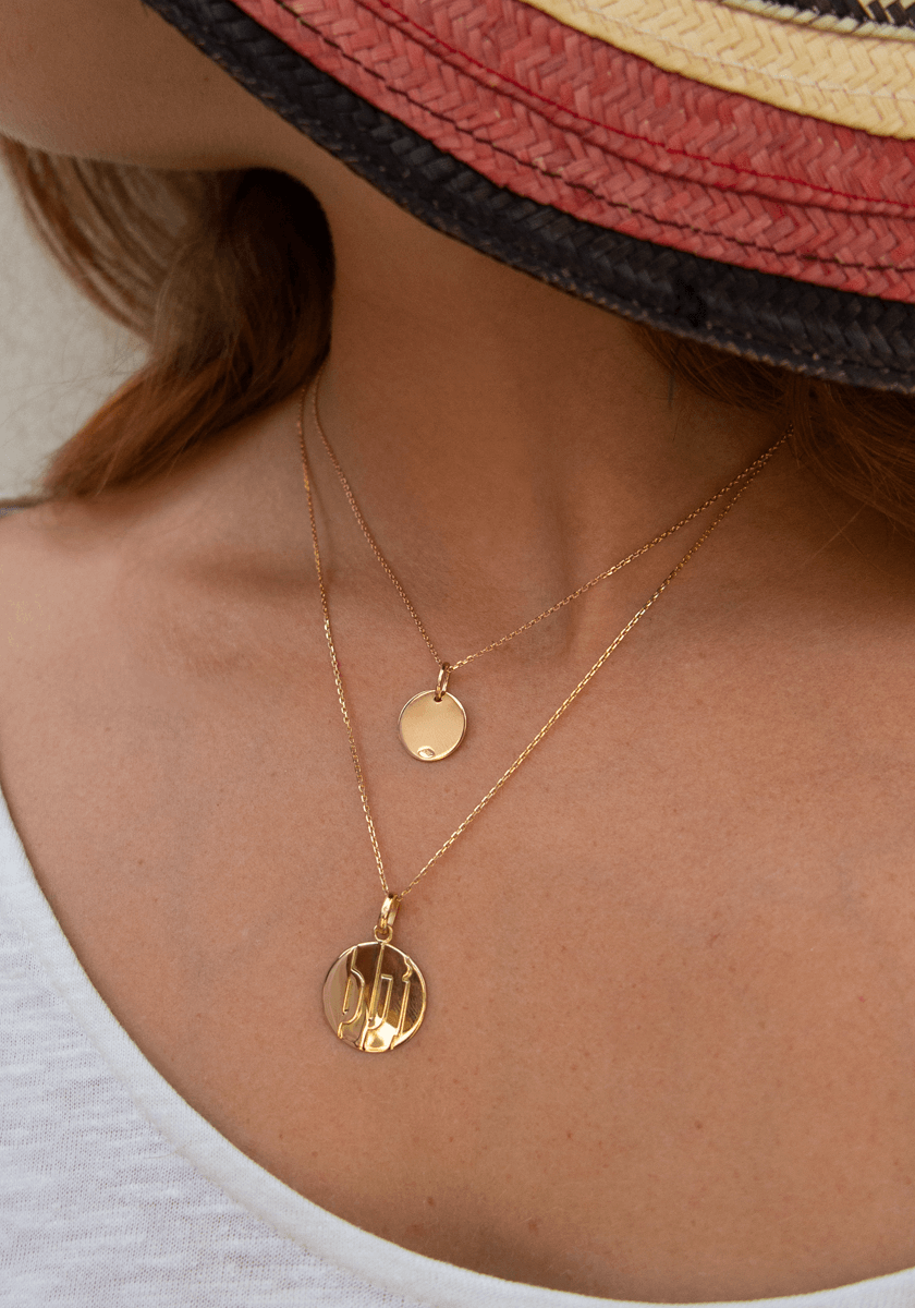 Pendentif Médaille Or Moyen Modèle