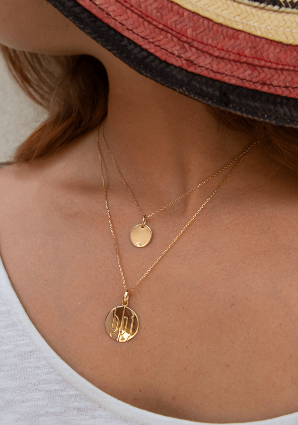 Pendentif Médaille Or Moyen Modèle